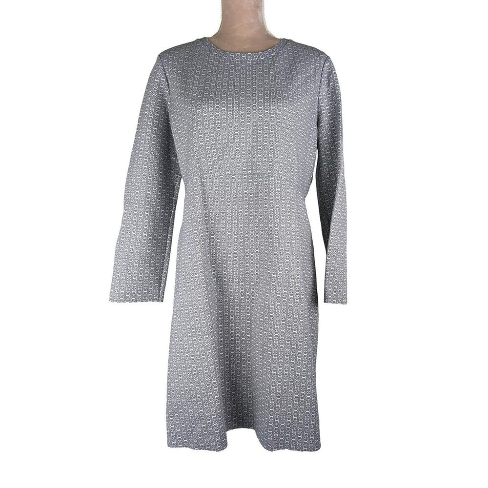 Tory Burch Corrine Dress in New Ivory Navy Gemini Sz XL $275 A Line